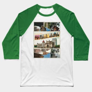 Greetings from Mumbai in India Vintage style retro souvenir Baseball T-Shirt